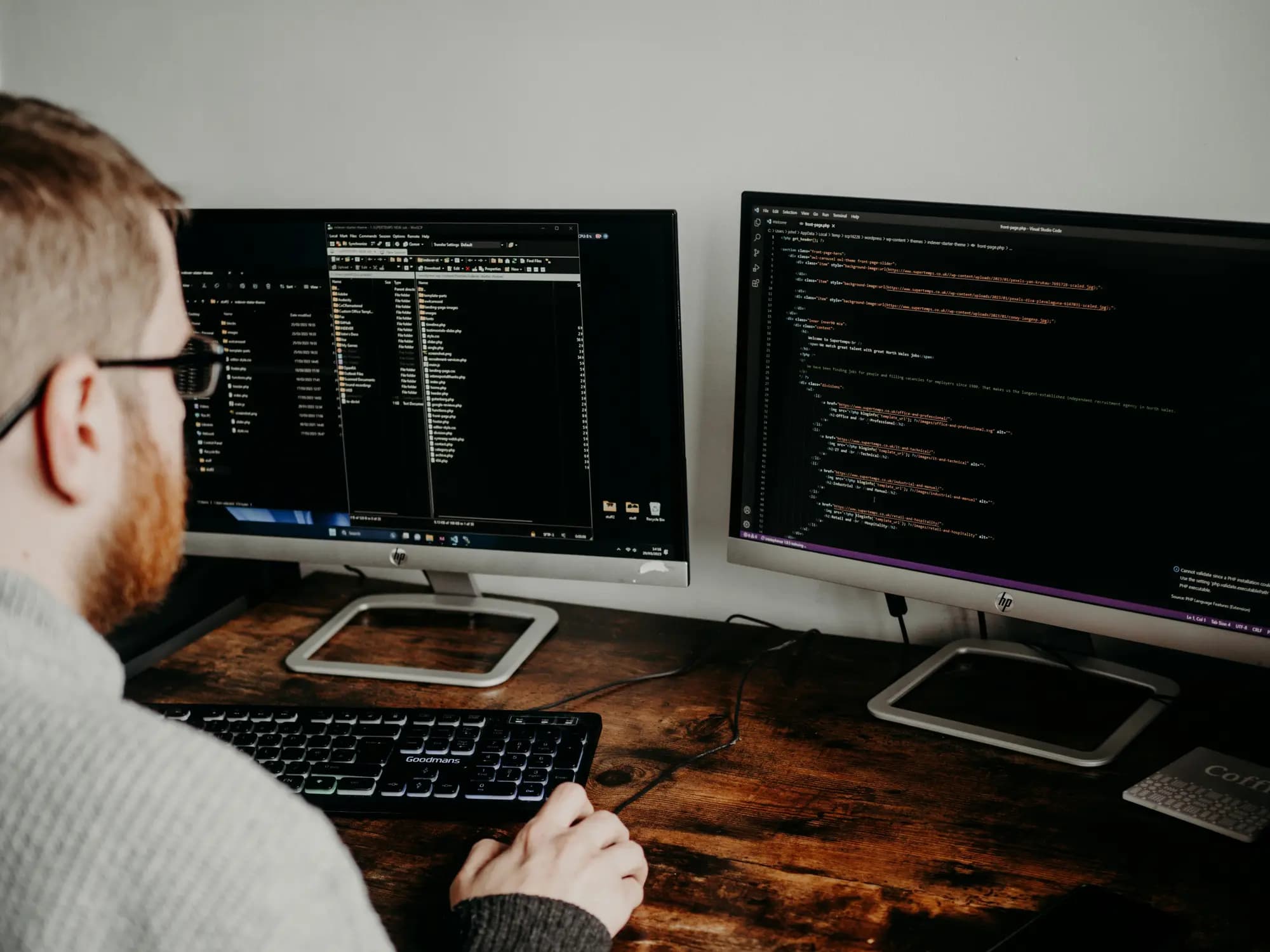 Website development build phase - coding, content integration, and CMS setup